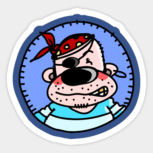 Funny Pirate Sticker by schlag.art